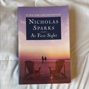 Nicholas Sparks 'At First Sight' Book - Purple Cover